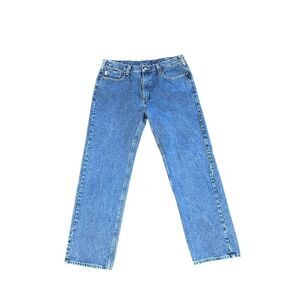 Vintage Carhartt Men's Straight Denim Jeans Blue Waist 40x34